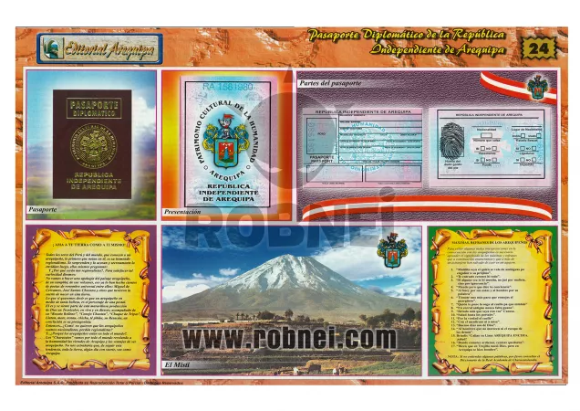 Lamina de PASAPORTE DE AREQUIPA