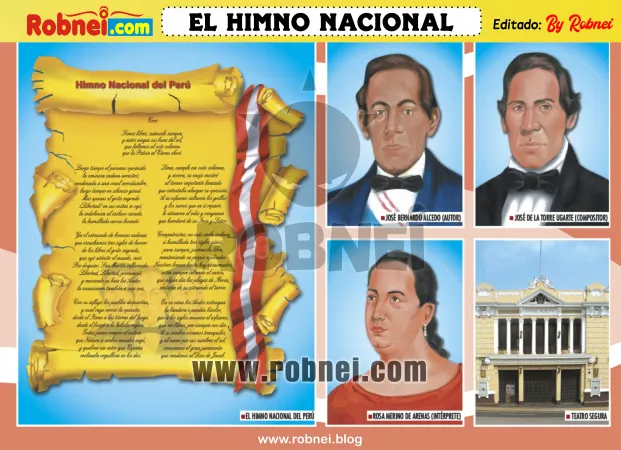 Lamina de EL HIMNO NACIONAL DEL PERU