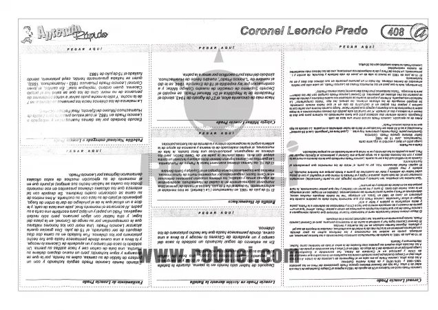 Lamina de LEONCIO PRADO con texto