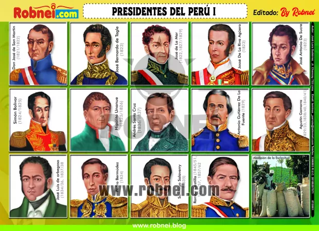 Lamina de PRESIDENTES DEL PERU I