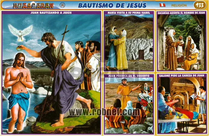 Lamina de BAUTISMO DE JESUS