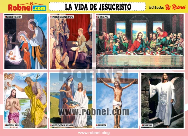 Lamina de LA VIDA DE JESUCRISTO