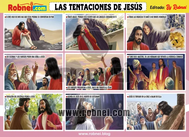 Lamina de LAS TENTACIONES DE JESUS