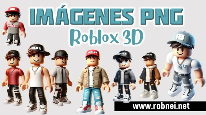 3D Roblox Character PNG