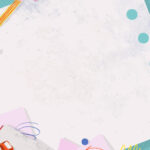 Blank note paper frame vector