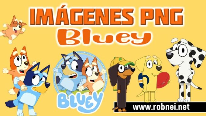 Imágenes PNG Bluey personajes