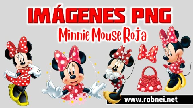 Imagenes de Minnie Mouse Roja PNG