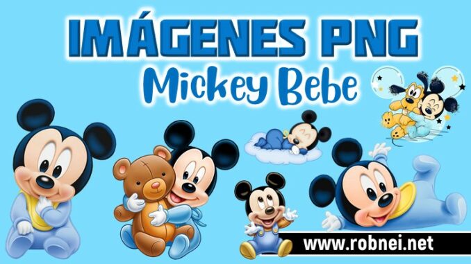 Mickey Mouse Bebe PNG Sin Fondo