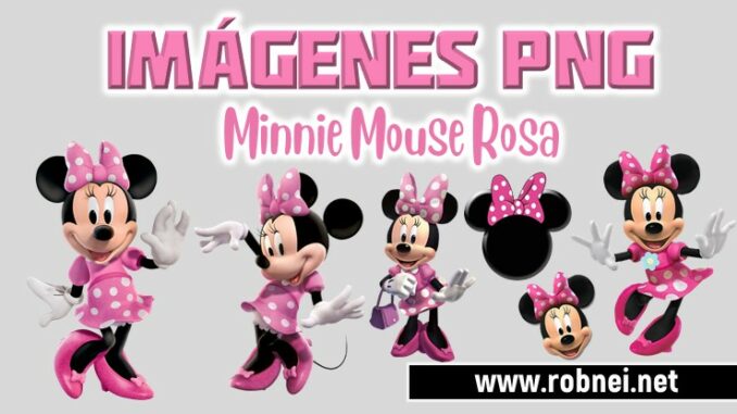 Minnie Mouse Rosa PNG Sin Fondo