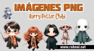 Personajes Harry Potter Chibi PNG
