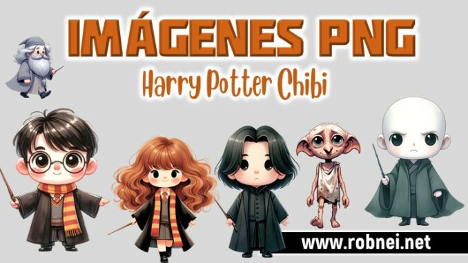 Personajes Harry Potter Chibi PNG