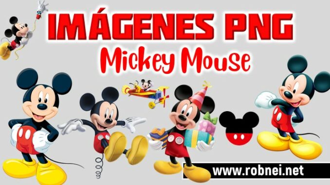 Transparente Mickey Mouse PNG Sin Fondo